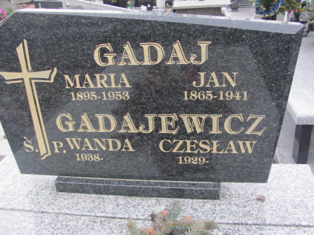 Maria Gadaj 1894 Ostrowiec Świętokrzyski św. Michała - Grobonet - Wyszukiwarka osób pochowanych