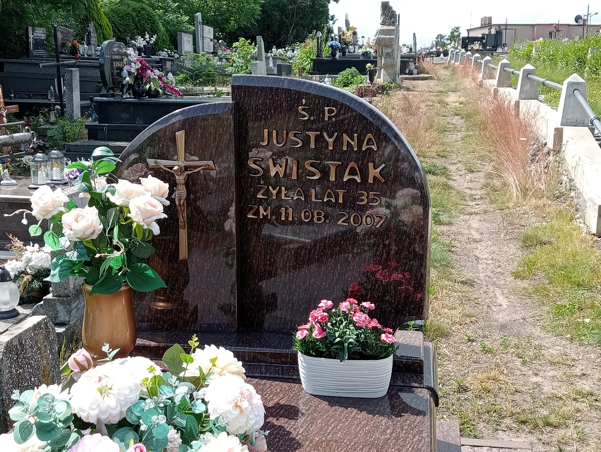 Grób Justyna Świstak