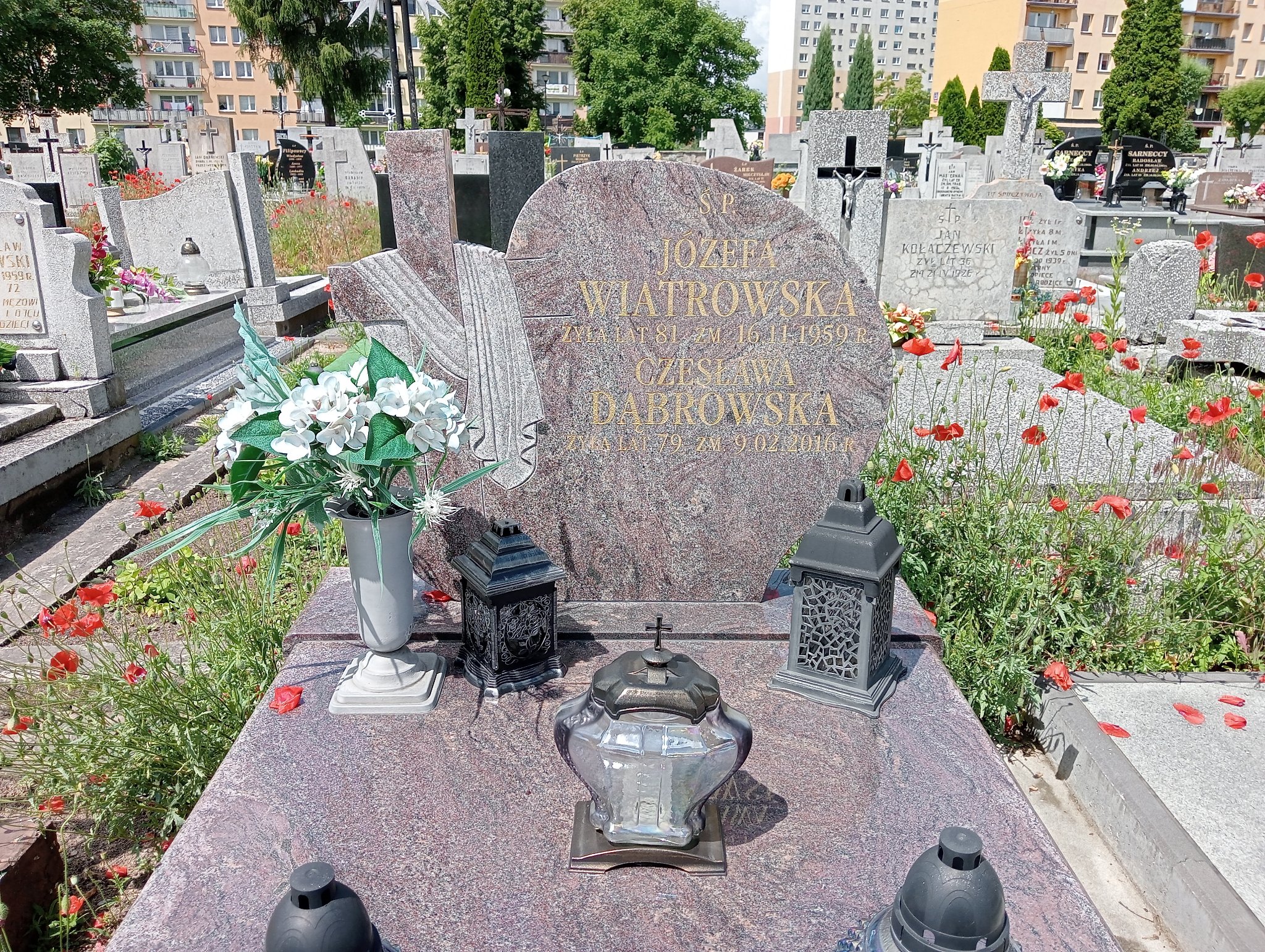 Czesława Dąbrowska Ostrowiec Świętokrzyski św. Michała - Grobonet - Wyszukiwarka osób pochowanych