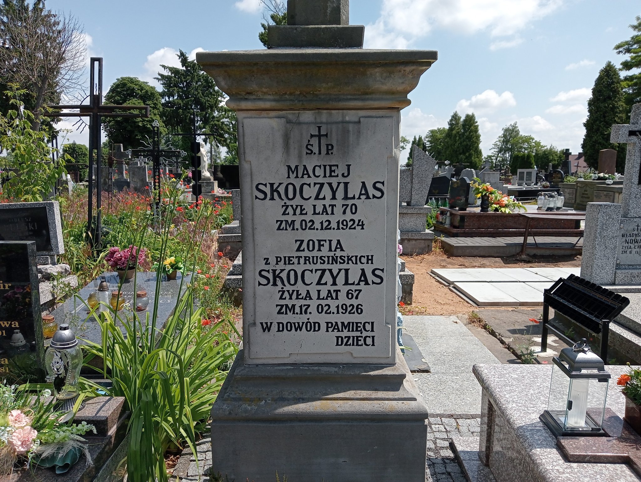 Maciej Skoczylas Ostrowiec Świętokrzyski św. Michała - Grobonet - Wyszukiwarka osób pochowanych