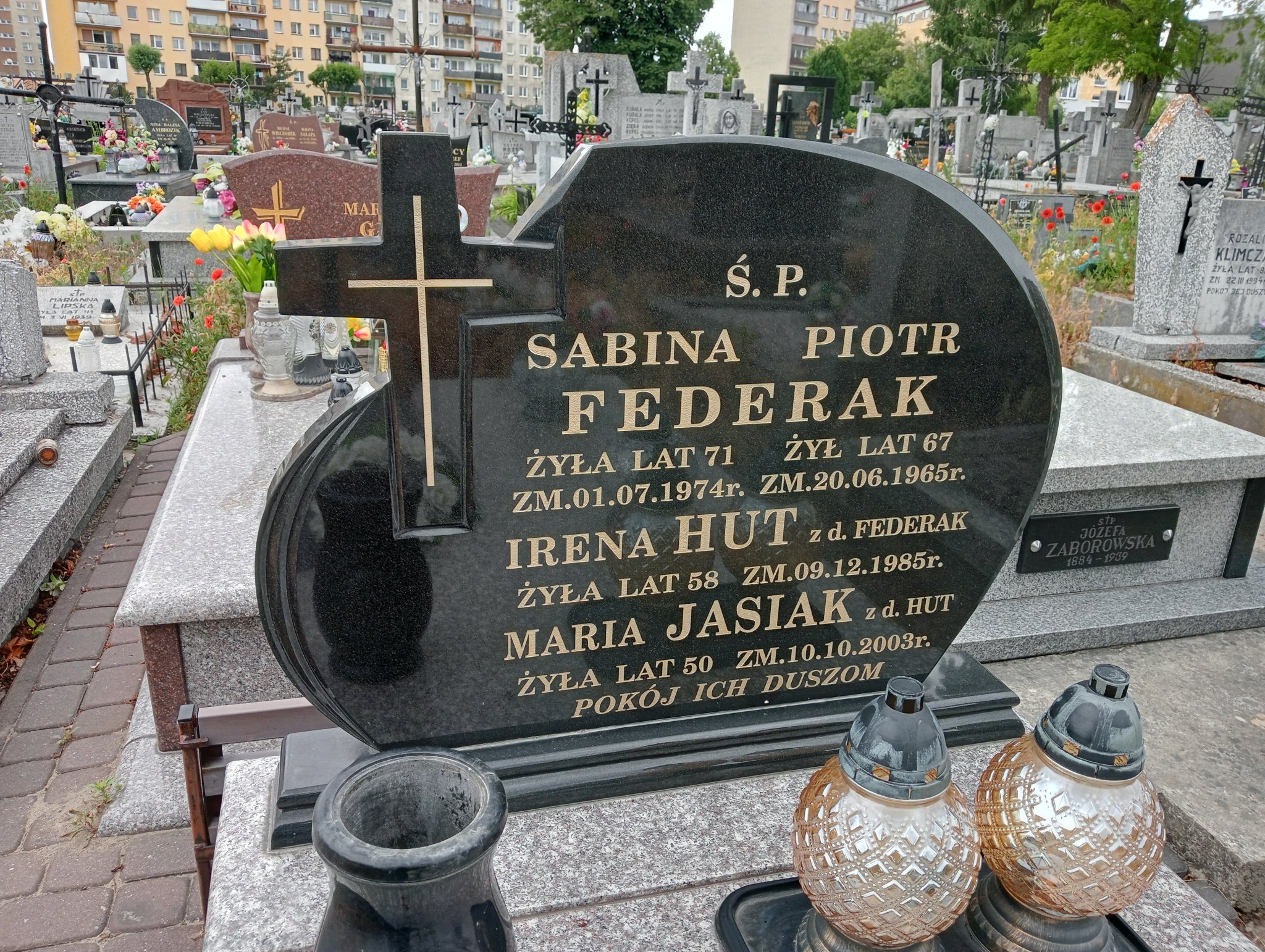 Sabina Federak Ostrowiec Świętokrzyski św. Michała - Grobonet - Wyszukiwarka osób pochowanych